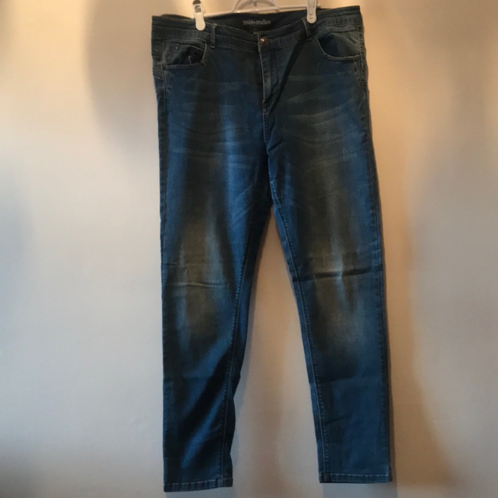Blue stonewashed denim FR 46 - Picture 1 of 3